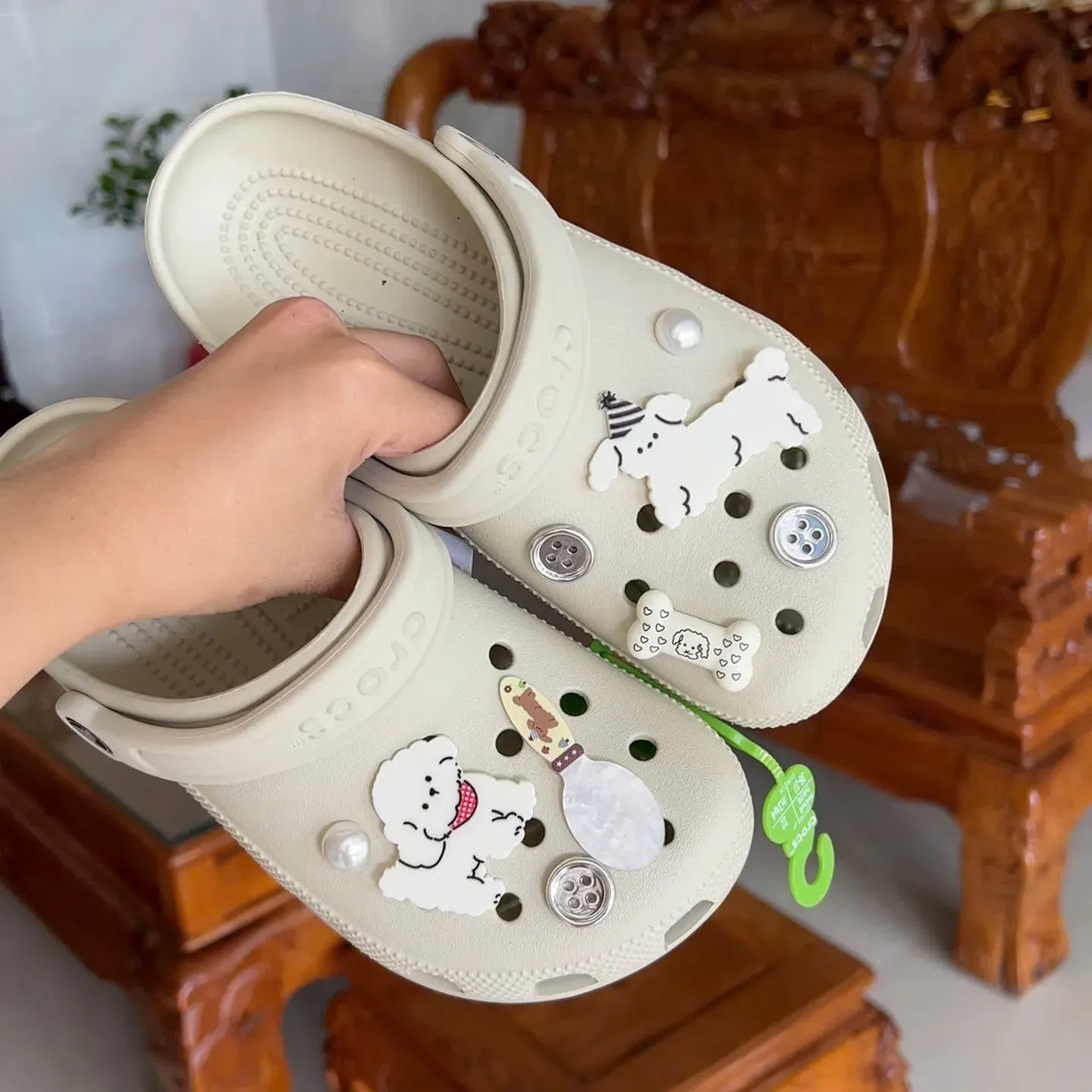 Dép Crocs Echo Xanh Olive